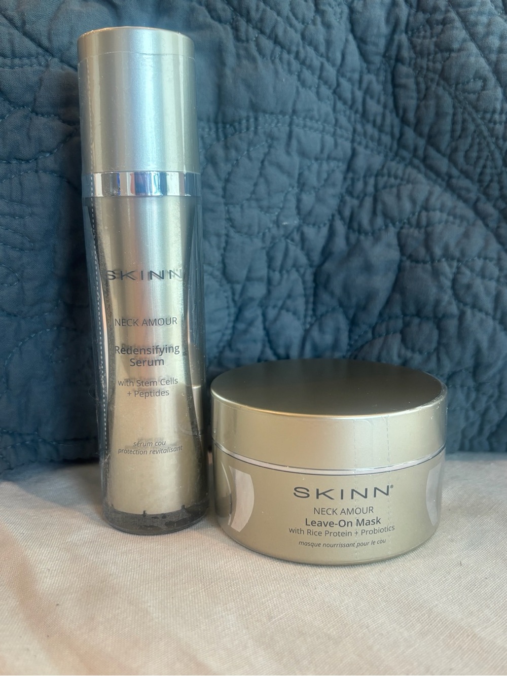 SKINN Neck Amour Serum & Leave-On Mask 2-Piece Firming Skincare Set